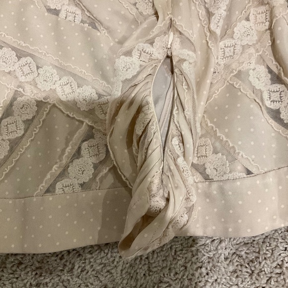 ZIMMERMANN UNBRIDLED CHEVRON PANEL TOP. COLOR: BEIGE, SIZE 1AU (6US). - Picture 6 of 16